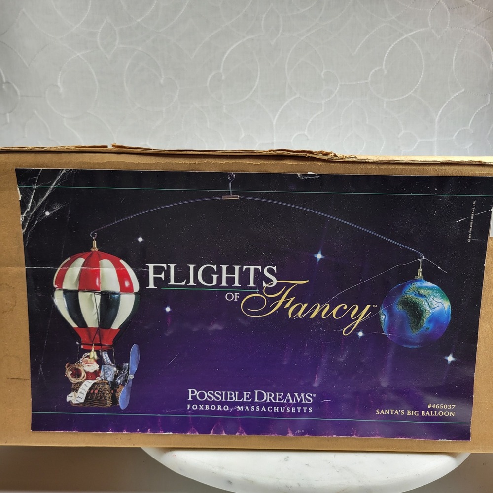 Flights of Fancy Santa's Big Balloon #465037 Box Possible Dreams Vintage 1997